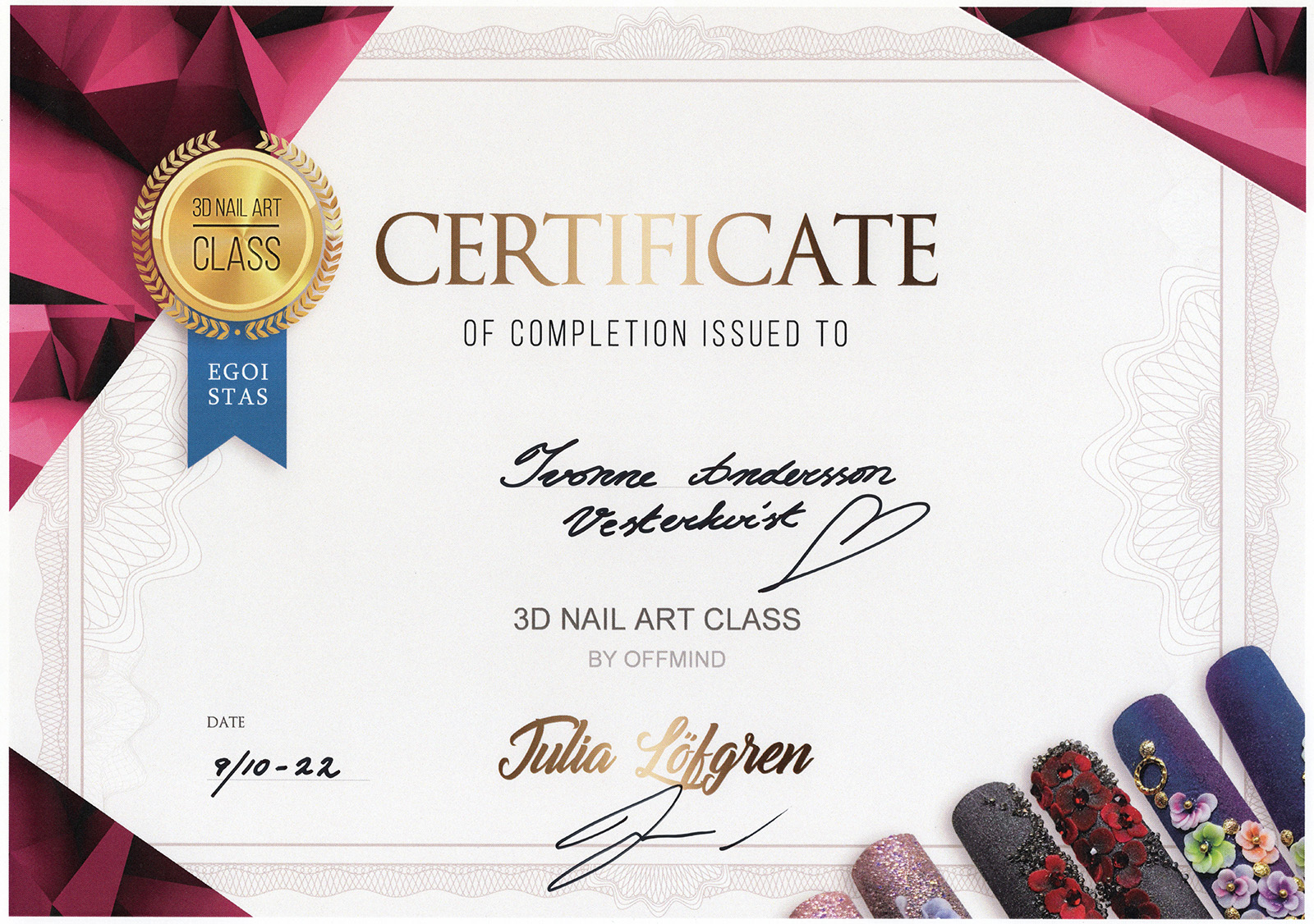 3D Nail Art Class