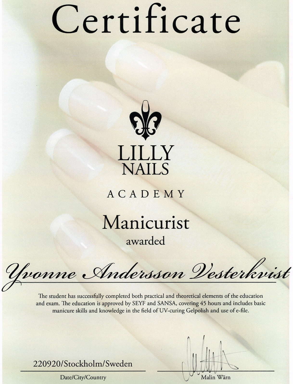 Manicurist